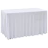 vidaXL 2 tk, venivad lauakatted, 120 x 60,5 x 74 cm, valge