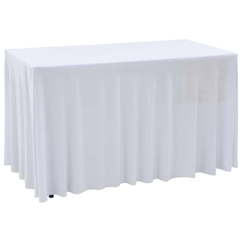 vidaXL Rautové sukně s řasením 2 ks bílé 183 x 76 x 74 cm