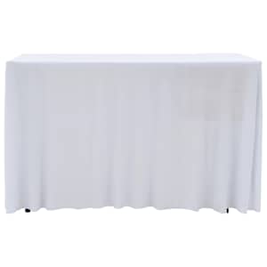 Rautové sukně s řasením 2 ks bílé 183 x 76 x 74 cm - obrázek 2