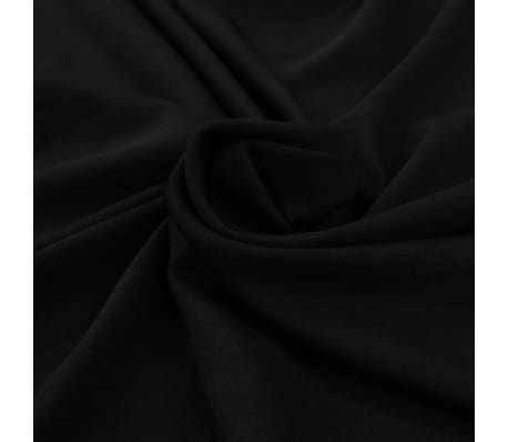 Con 2 Falda Vidaxl Cm Fundas De Mesa Elásticas Negro Uds 243x76x74 TlFK1cJ