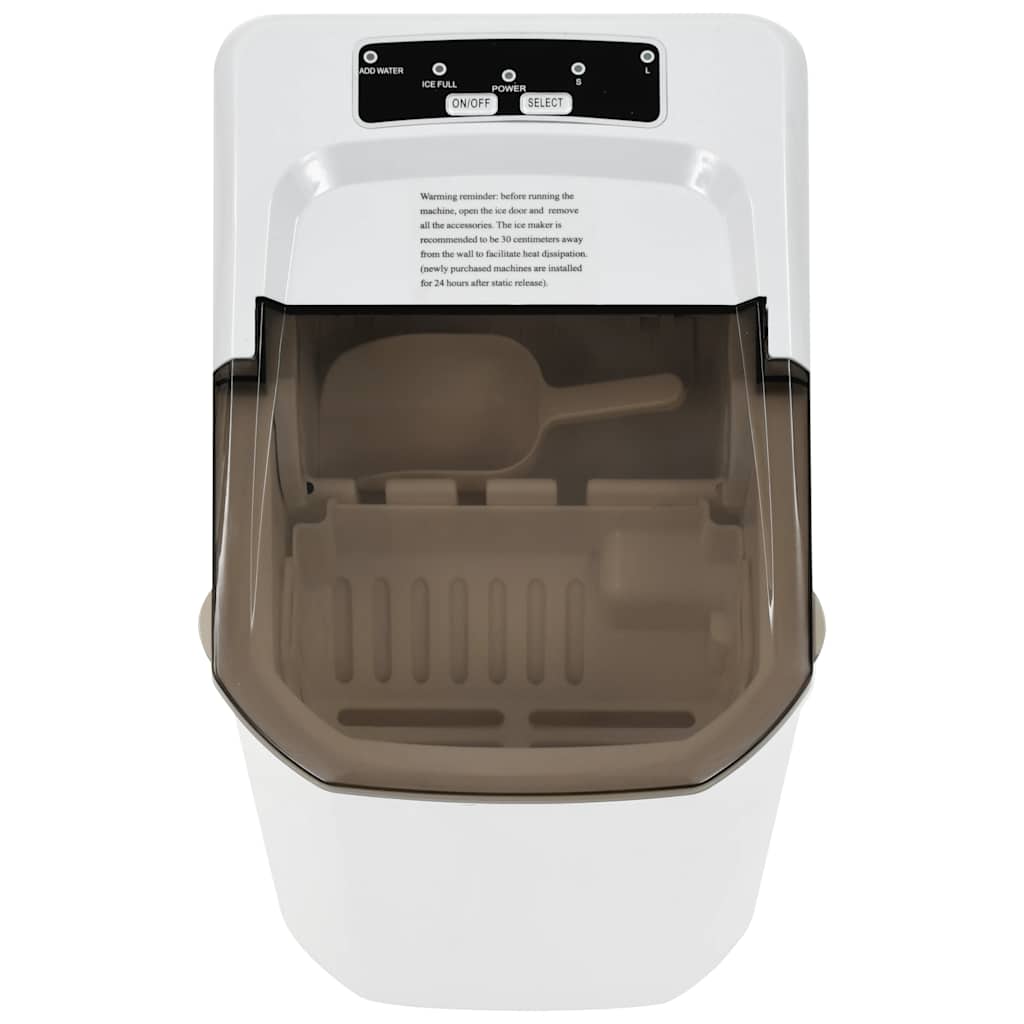 Thumbnail - vidaXL Eiswürfelbereiter Weiß 1,4 L 15 kg / 24 h