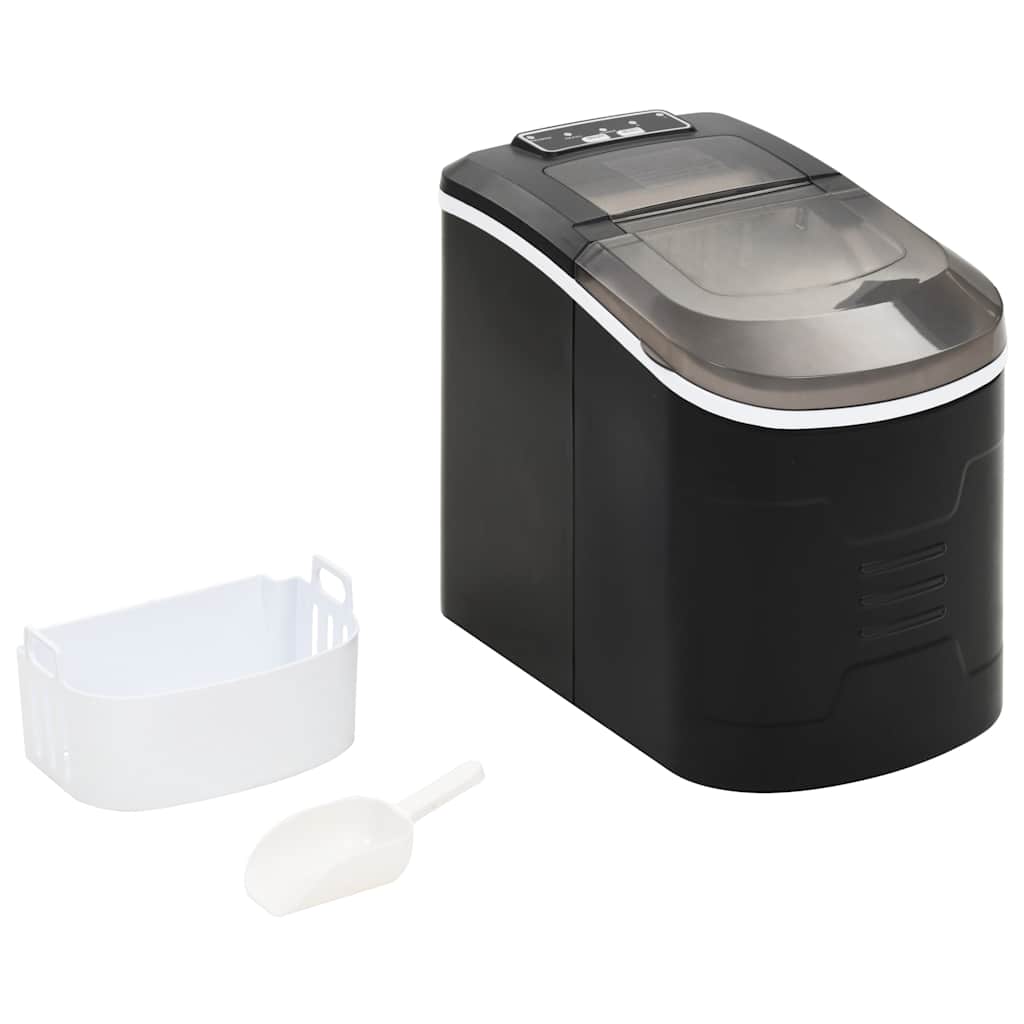 vidaXL IJsblokjesmachine 2,4 L 15 kg/24 u zwart afbeelding