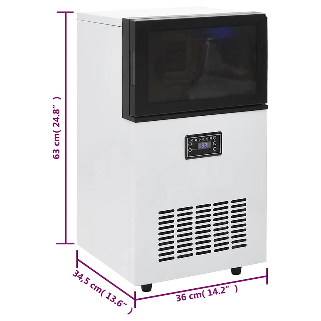 Appareil à Glaçons 420 W Noir 45 Kg / 24 H VidaXL 21 width=274