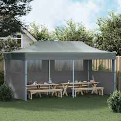 vidaXL Folding Pop-up Partytent with Sidewalls 3x6 m Anthracite