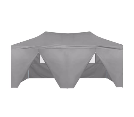 vidaXL Folding Pop-up Party Tent with Sidewalls 3x6 m Anthracite