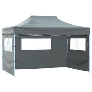vidaXL kokkupandav telk 3 seinaga, 431x291x315 cm, antratsiit