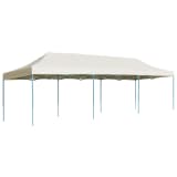 vidaXL Pop-Up hopfällbart partytält gräddvit 3x9 m