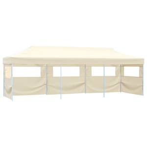 vidaXL kokkupandav pop-up peotelk 5 k&uuml;lgseinaga, 3 x 9 cm, kreemjas