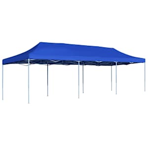 Skládací nůžkový party stan 3 x 9 m modrý