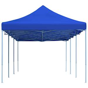 Skládací nůžkový party stan 3 x 9 m modrý - obrázek 2