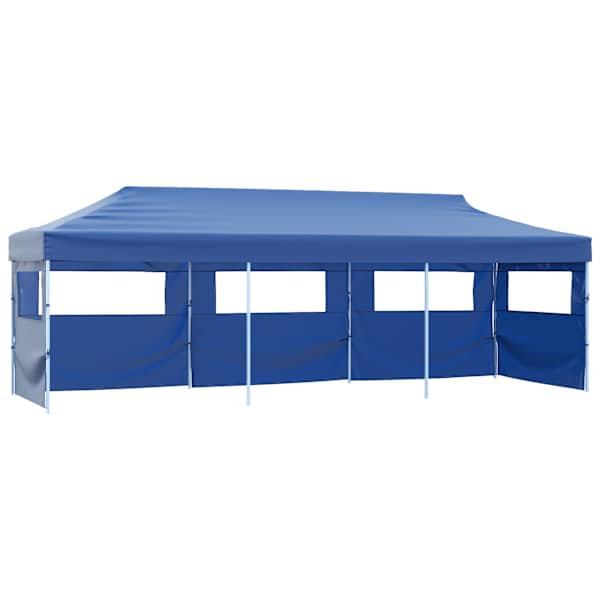 vidaXL kokkupandav pop-up peotelk 5 k&uuml;lgseinaga, 3 x 9 cm, sinine