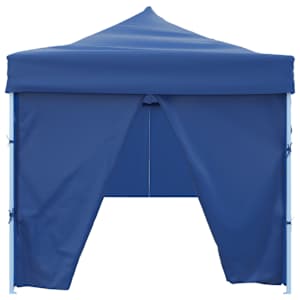 Skládací nůžkový party stan s 8 bočními stěnami 870x291x315 cm modrý - obrázek 5
