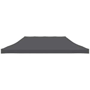 Streha za vrtni šotor 3x6 m antracitna