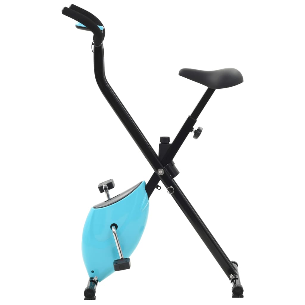 Cyclette X-Bike Con Cinghia Di Resistenza Blu VidaXL 13 width=274