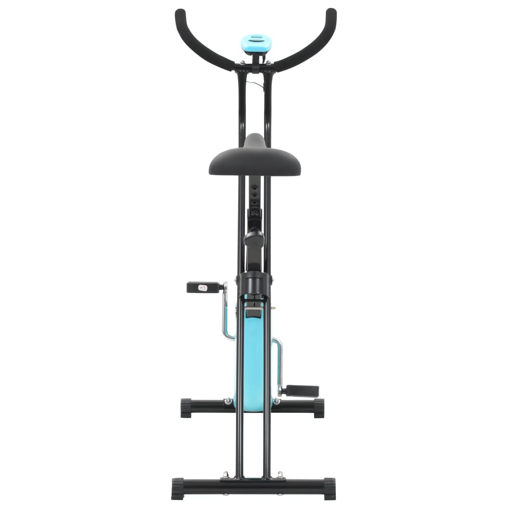Cyclette X-Bike Con Cinghia Di Resistenza Blu VidaXL 15 width=274