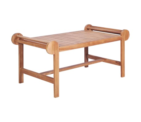 vidaXL Massello di Teak Tavolino da Caffè Tavolo da Salotto vidaXL Tavolino da Salotto in Legno Massiccio di Teak, 100 x