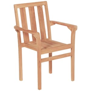 3dílný bistro set masivní teak - obrázek 5