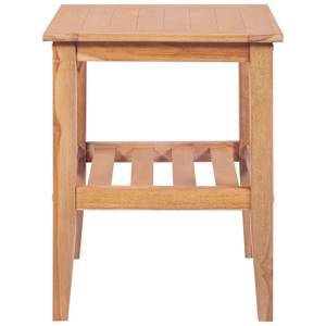 Konferenční stolek 40 x 40 x 50 cm čtvercový masivní teak - obrázek 3