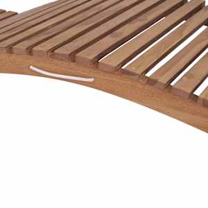 Skládací zahradní lehátko masivní teak - obrázek 12