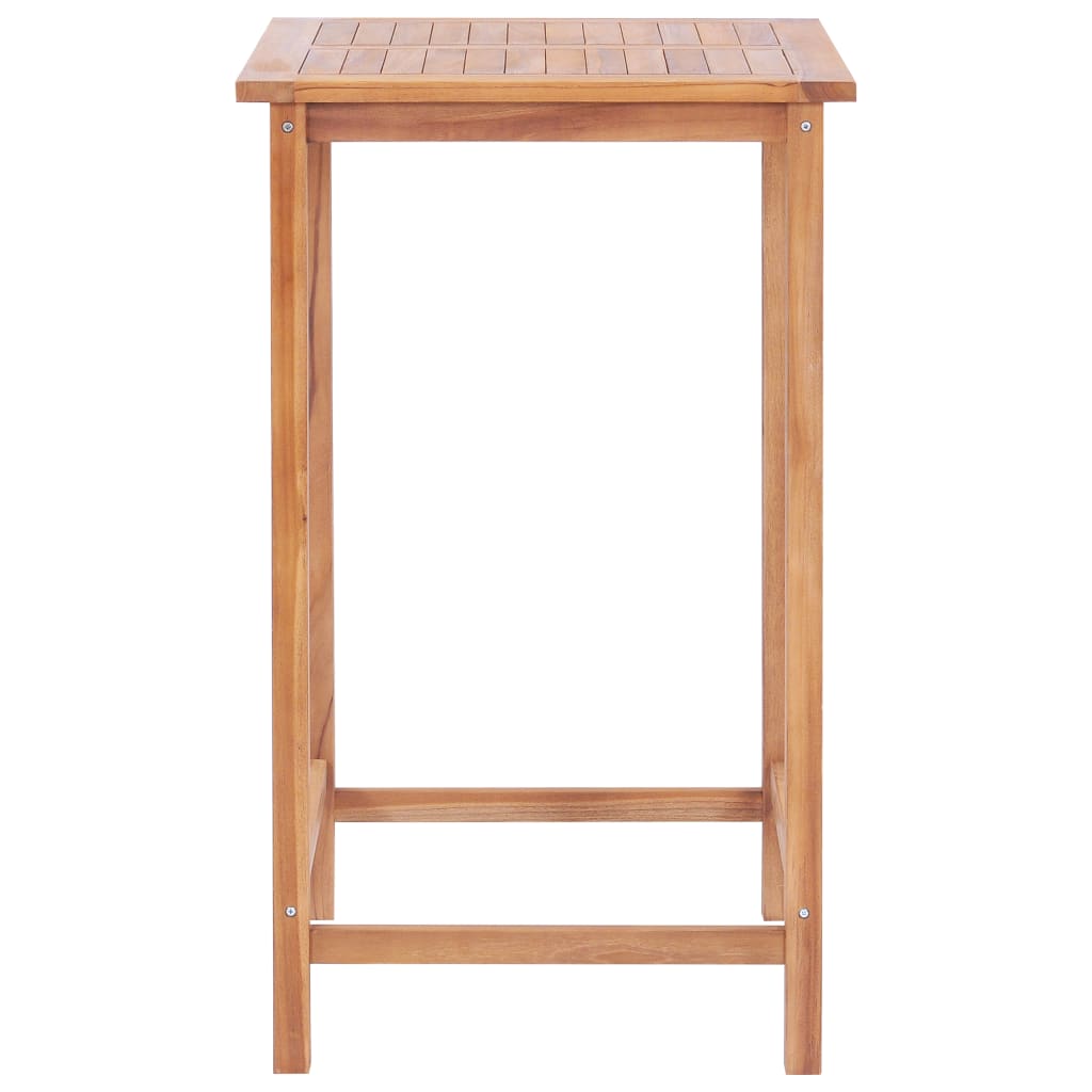 vidaXL Garden Bar Table 65x65x110 cm Solid Teak Wood