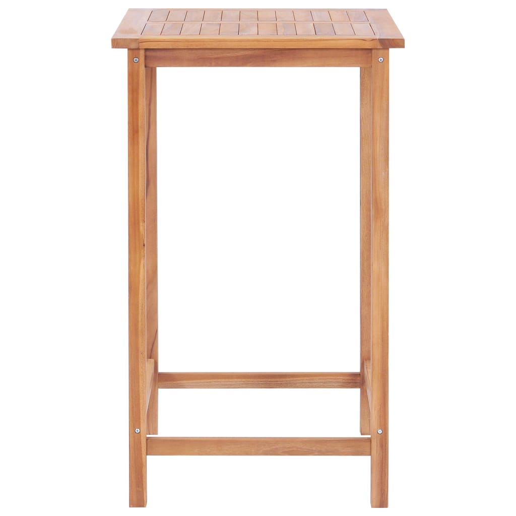 

vidaXL Tuinbartafel 65x65x110 cm massief teakhout