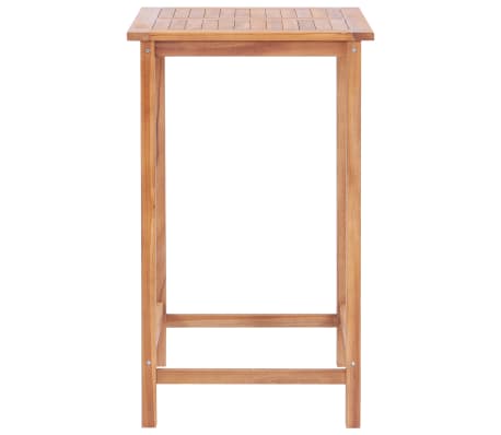 vidaXL Garden Bar Table 65x65x110 cm Solid Teak Wood
