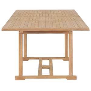 Rozkládací zahradní stůl (180–280) x 100 x 75 cm masivní teak - obrázek 5