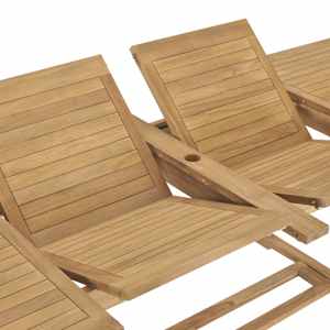 Rozkládací zahradní stůl (180–280) x 100 x 75 cm masivní teak - obrázek 6