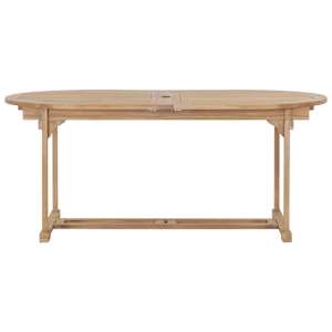 Rozkládací zahradní stůl 180–280x100x75 cm masivní teak oválný - obrázek 4