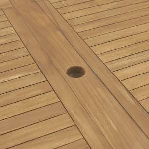 Rozkládací zahradní stůl 180–280x100x75 cm masivní teak oválný - obrázek 8