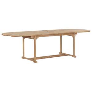9dílný zahradní jídelní set 180–280 x 100 x 75 cm teakové dřevo - obrázek 2