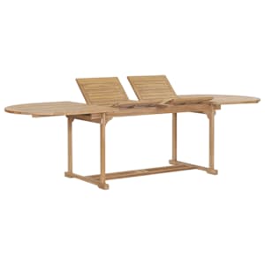 9dílný zahradní jídelní set 180–280 x 100 x 75 cm teakové dřevo - obrázek 4