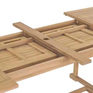 9dílný zahradní jídelní set 180–280 x 100 x 75 cm teakové dřevo - obrázek 7