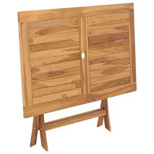 Skládací zahradní stůl 120 x 70 x 75 cm masivní teakové dřevo - obrázek 4