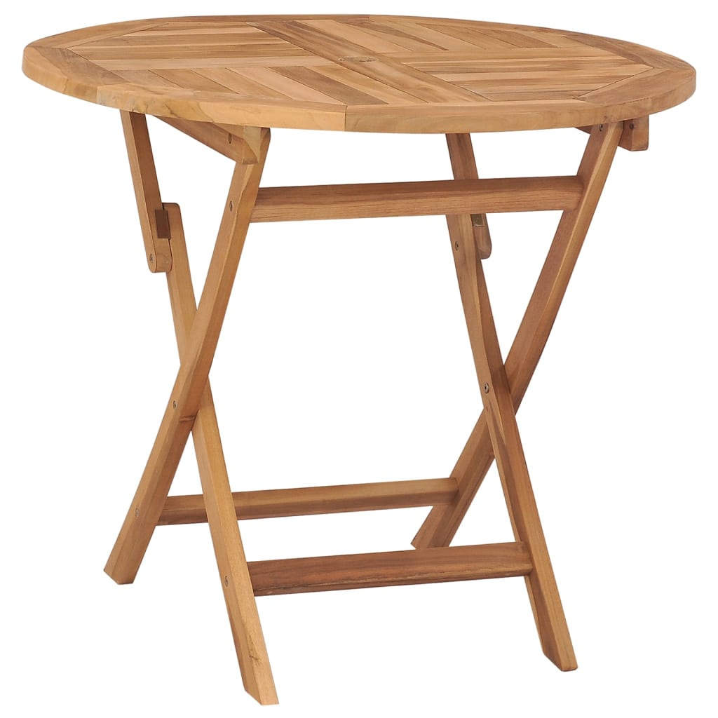 

vidaXL Folding Patio Table 33.5"x30" Solid Teak Wood