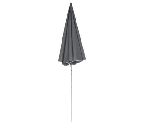 vidaXL Parasol plażowy, 180 cm, antracytowy