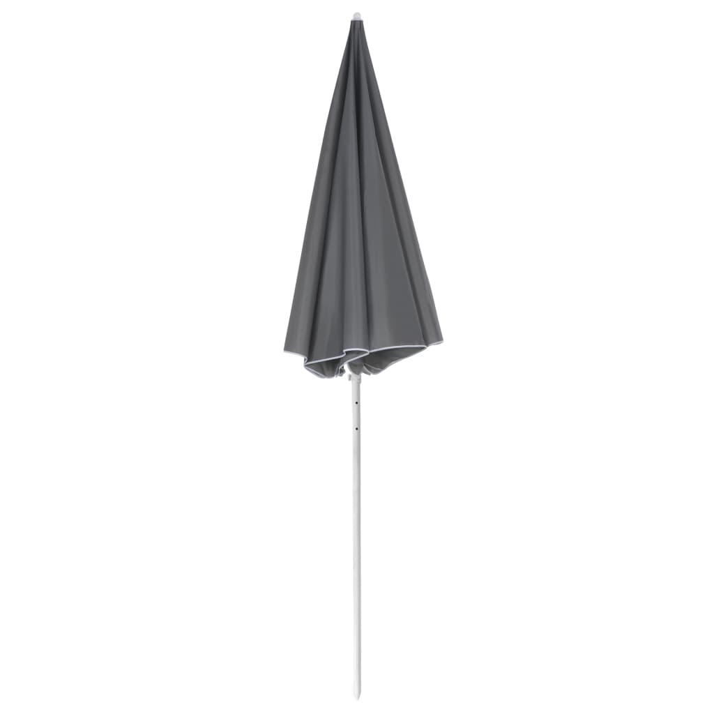 vidaXL Parasol de plage 240 cm Anthracite