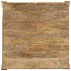 Konferenční stolek 80 x 80 x 40 cm masivní mangovníkové dřevo - obrázek 4