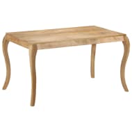 vidaXL Eettafel 135x75x76 cm massief