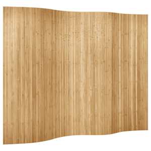 vidaXL ruumijagaja, bambus, laius 250 cm, k&otilde;rgus 165 cm, naturaalne