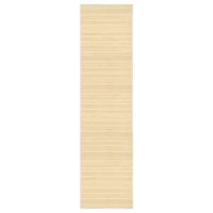 Preproga iz bambusa 80x300 cm naravne barve