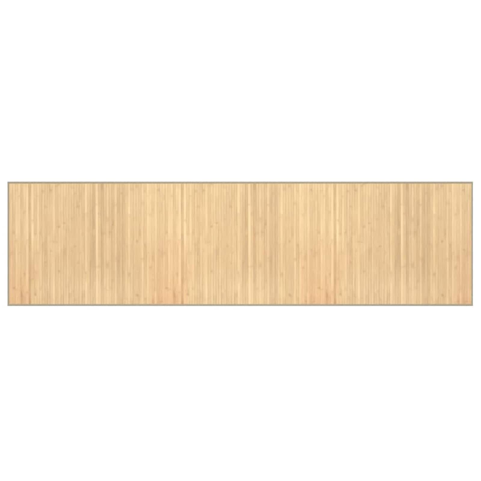 vidaXL Tapijt 80x300 cm bamboe naturel, foto 3