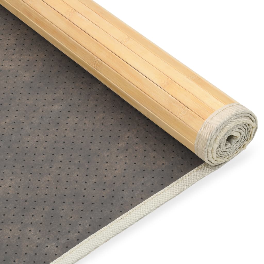 Bambusový koberec 100 x 160 cm přírodní