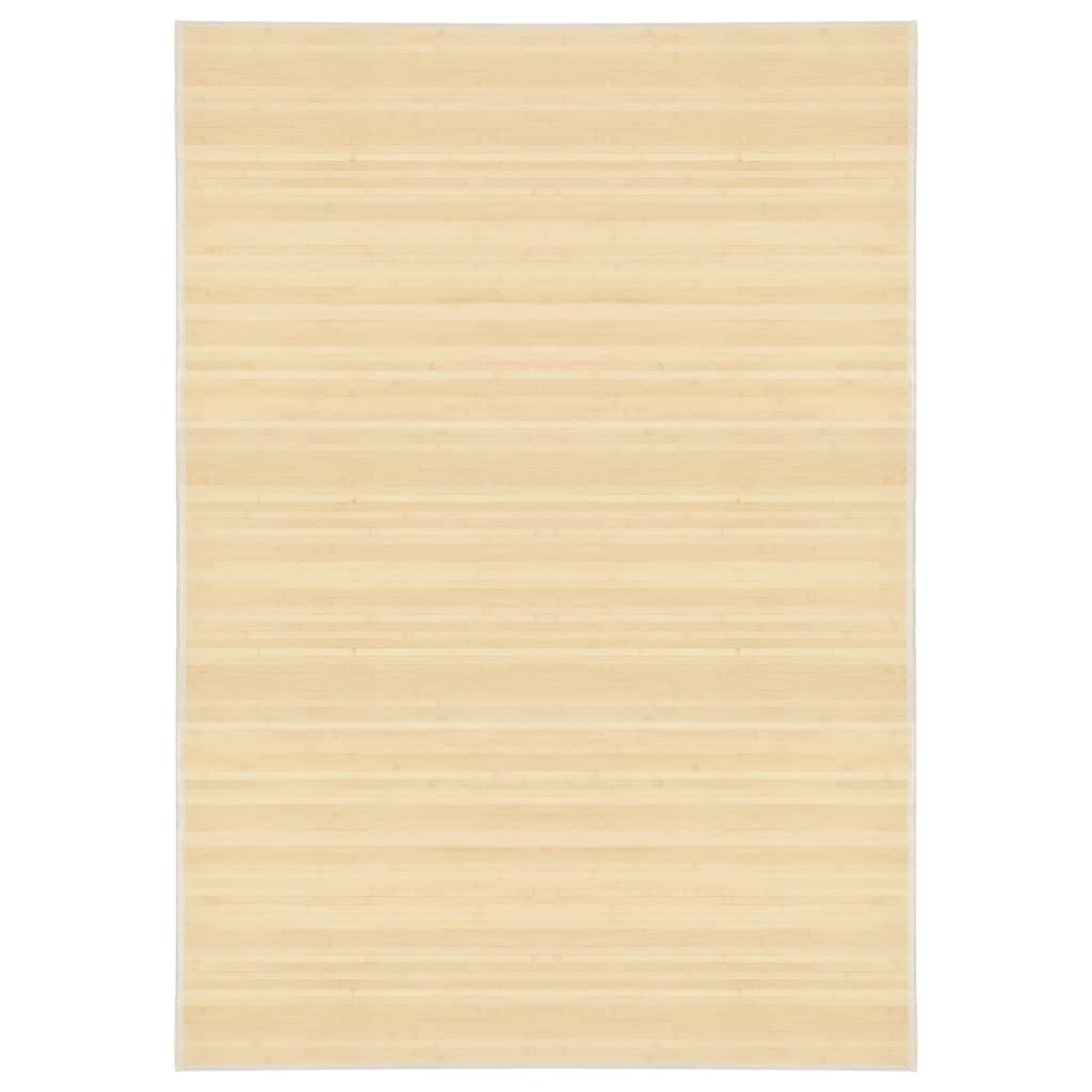 vidaXL gulvtæppe 160x230 cm bambus naturfarvet