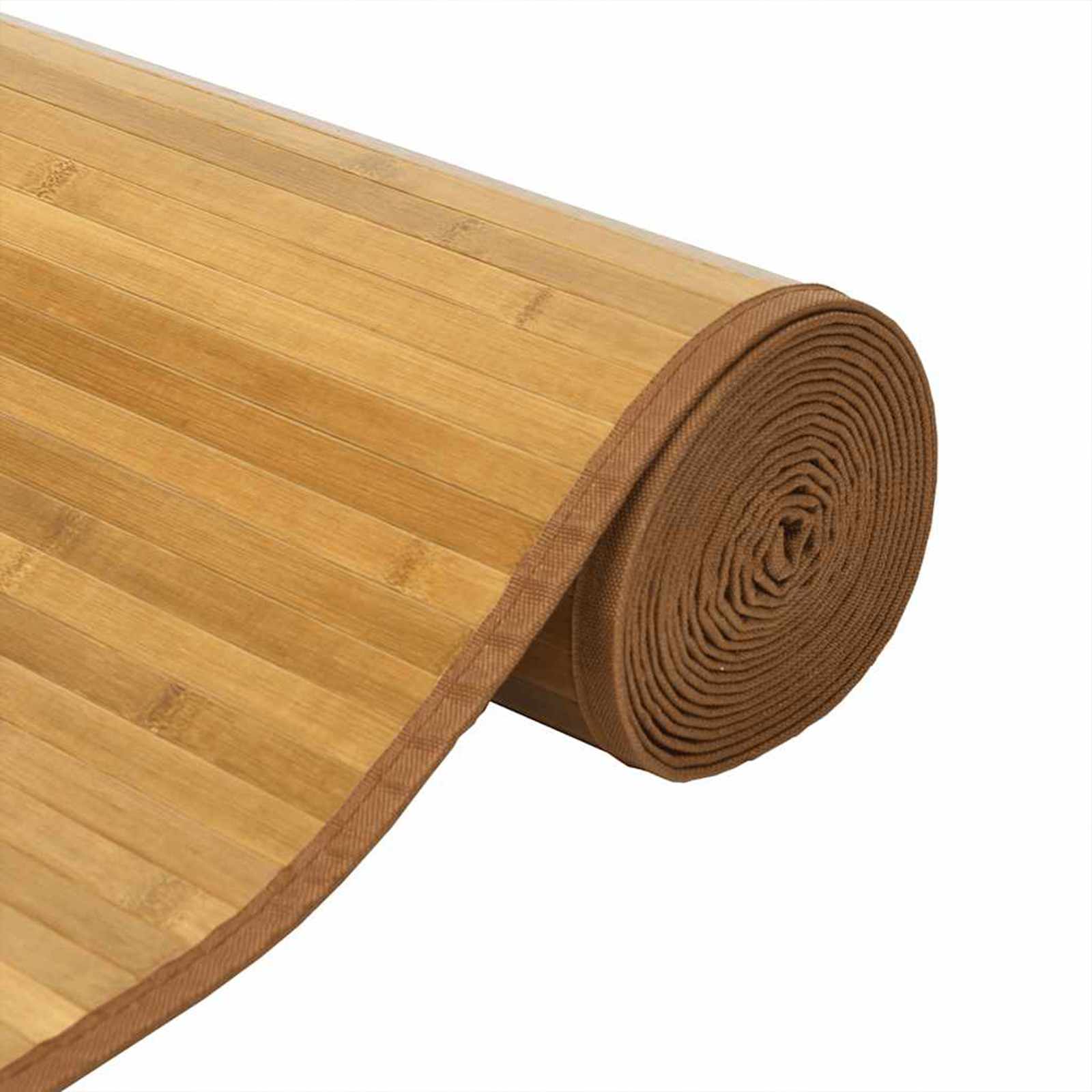 vidaXL Tapijt 80x300 cm bamboe bruin, foto 4