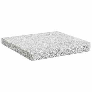 vidaXL vihmavarju raskusplaat, graniit, 25 kg, kandiline, hall