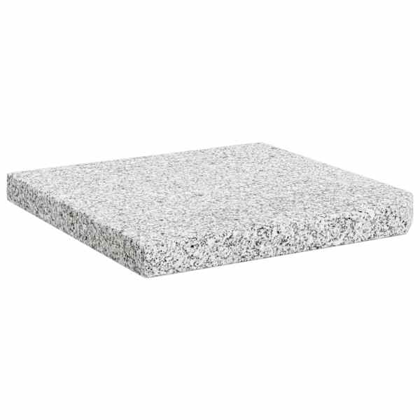vidaXL vihmavarju raskusplaat, graniit, 25 kg, kandiline, hall