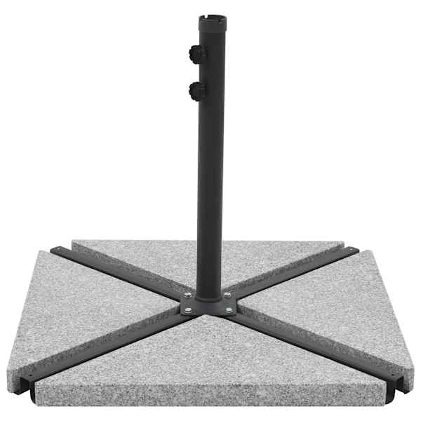 vidaXL vihmavarju raskusplaat, graniit, 15 kg, kandiline, hall