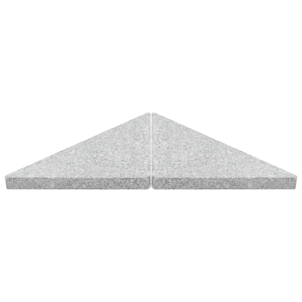 Umbrella Weight Plate Granite 15 Kg Triangular Grey VidaXL 14 width=274