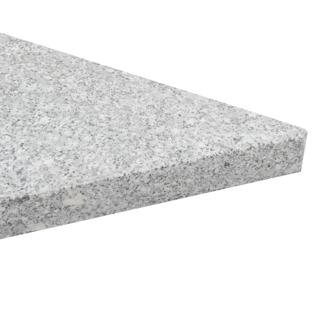 Umbrella Weight Plate Granite 15 Kg Triangular Grey VidaXL 16 width=274
